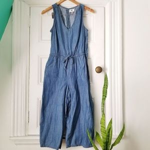 [Sale] Old Navy Chambray Tie-Waist Jumpsuit